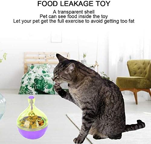 plplaaoo Pet Yavaş Besleyici Tedavi Topu, IQ Tedavi Topu, Pet Gıda Dağıtım Topu, Gıda Dağıtım Köpek Oyuncakları, Kedi
