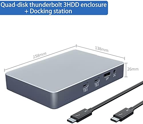 SDEWFG M. 2 Çift Diskli NVME HDD muhafaza 3 Yerleştirme istasyonu C Tipi USB 3.0 Sabit Disk Kutusu (Renk: Dört Diskli)