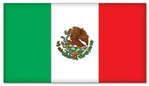 Meksika Meksika Bayrağı araba tampon çıkartması Çıkartması 5 x 3