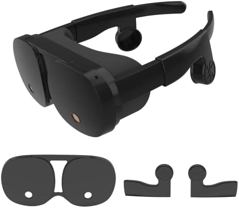 Silikon VR Kabuk Kapak ve Kulak Muffs Demetleri HTC Flow VR Kulaklık için Uyumlu Sesi Artıran Kulak Bardakları Aksesuarlar