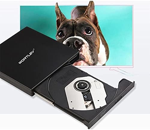 Konnektörler Wortley Harici DVD Sürücü Çalar Dizüstü Masaüstü Bilgisayar Evrensel USB CD Kaydedici Yazar Siyah