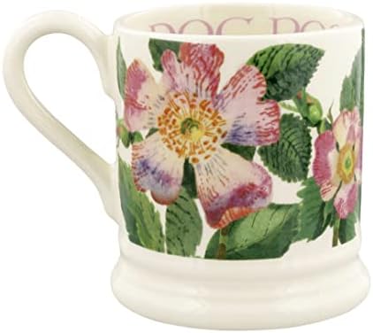 Emma Bridgewater El Yapımı Seramik Köpek Gül Çiçek Hediye Yarım Pint Kahve ve Çay Bardağı
