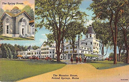Polonya Springs Maine Konak Evi Antika Kartpostal J52415