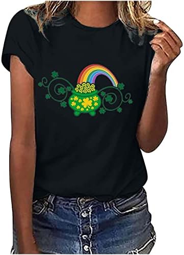 Kızlar Yaz Sonbahar grafikli tişört 2023 Elbise Moda Pamuk Crewneck Aziz patrick Günü Üst T Shirt Bayan EC