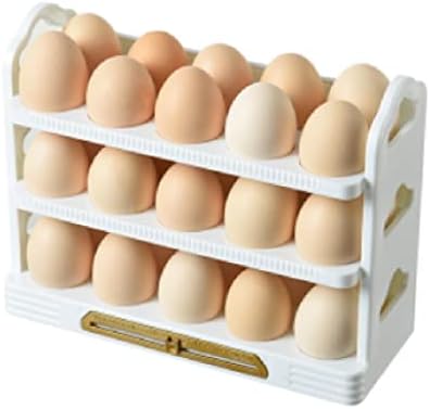 ZZLIK Flip-Tipi Yumurta Depolama Raf Yumurta saklama kutusu Standı Yumurta Tutucu İçin Buzdolabı Organizatör Taze