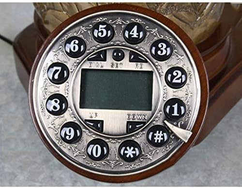 PDGJG Retro Vintage Telefon Telefonları Klasik Masa Sabit Telefon Gerçek Zamanlı ve Arayan KİMLİĞİ Ekran Ofis Ev Oturma