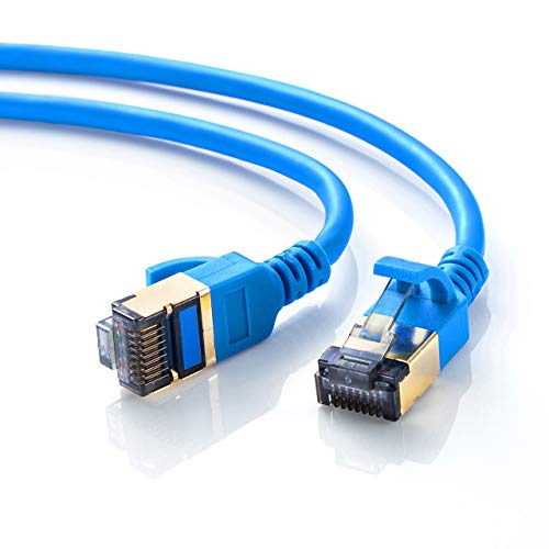 Sanwa Supply KB-T8SL-003BL CAT8 İnce Çaplı LAN Kablosu (1,0 ft (0,3 m), 40 Gbps / 2,000 MHz, RJ45, Kırılma Önleyici,