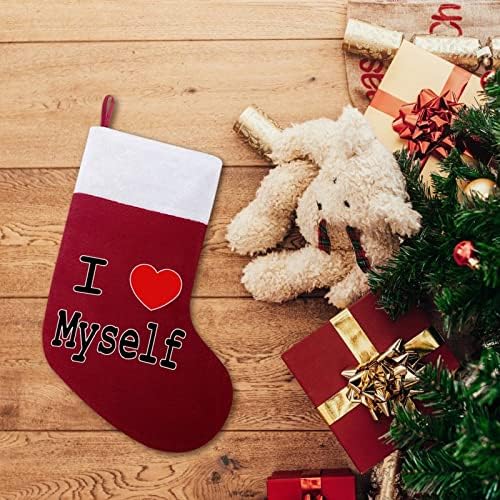 Kendimi Seviyorum Noel Çorap Noel Çorap Kılıfı Ev Aile Noel Dekor