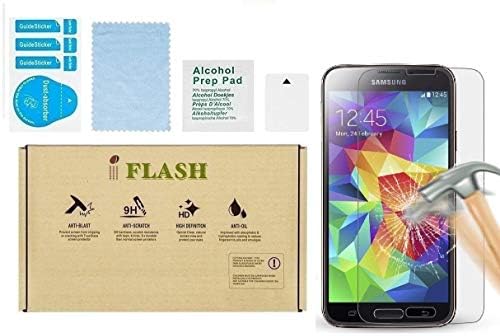 IFLASH [5 Paket] Temperli Cam Ekran Koruyucuıçinsamsung Galaxy S5 (SM-i9700) - Kristal Berraklığında / 2.5 D Yuvarlatılmış