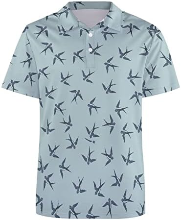 BAİKUTOUAN kuş yutmak erkek kısa kollu Polo Gömlek rahat T-Shirt Slim Fit yaz üstleri