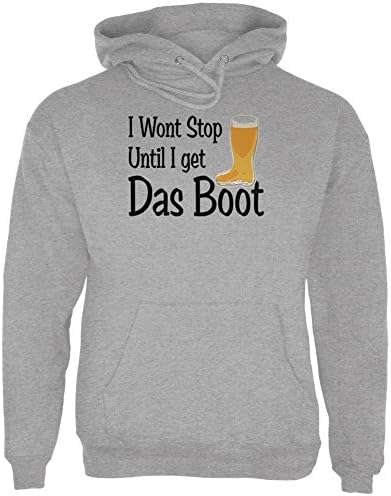 Oktoberfest ben Das çizme Alman bira erkek Hoodie alana kadar durmayacağım