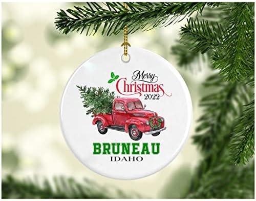 Noel Dekorasyon Ağacı Mutlu Noeller 2022 Bruneau Idaho Süsleme Komik Hediye Bir Aile olarak Noel Tatili Yeni Evimizde