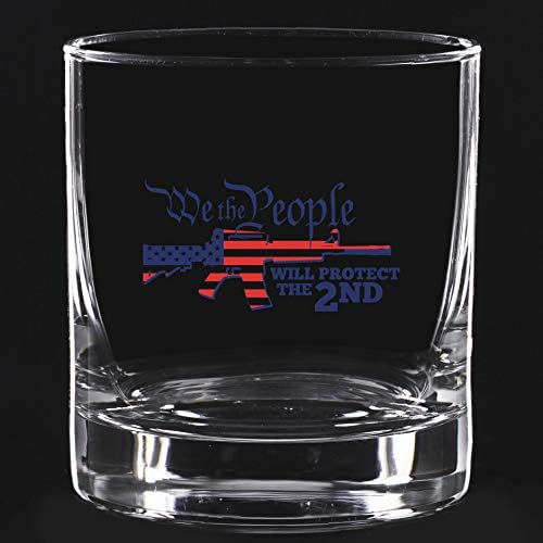 Şanslı Atış-Biz insanlar 2. viski bardağını Koruyacağız / Anma Günü Hediyesi / Amerikan ABD Vatansever Viski Bardağı