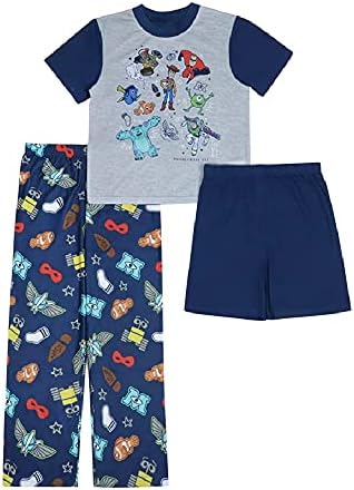 Disney Erkek Çocuk Küçük Mickey Mouse / Pixar Lightyear / Oyuncak Hikayesi 4'lü 3'lü Bol Kesim Pijama Takımı