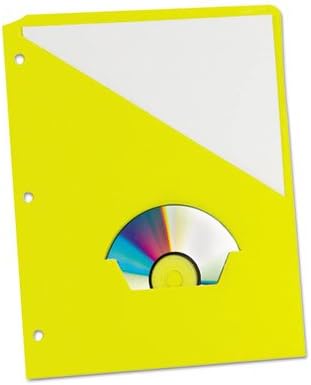 Essentials Slash Pocket Proje Klasörleri, 3 Delik, Mektup, Sarı, 25/Paket, 1 Paket olarak satılır