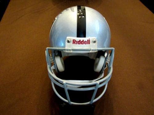 Ray Guy Sadece Kazanmak Bebek Oakland Raiders Hof İmzalı Otomatik Riddell Proline Kask Jsa İmzalı NFL Kaskları