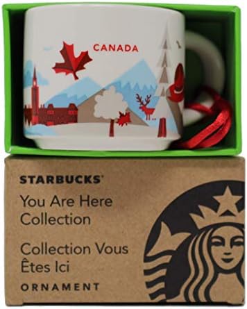 Starbucks Buradasınız Serisi Kanada Seramik Demitasse Süs Kupa, 2 Oz