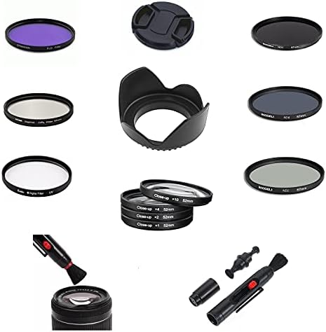 SF8 58mm Kamera Lens Aksesuarları Tam Paket Seti UV CPL FLD ND Yakın Çekim Filtre Lens Hood Olympus M. zuıko Dıgıtal