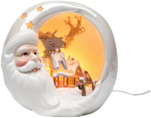 Noel Evi gece lambası ile Appletree tasarım Noel Baba, 7-1 / 4 inç boyunda, Ampul ve kordon içerir