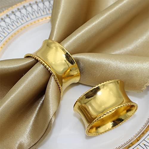 DHDM Peçete Tutucu Yüzükler Peçete Toka Düğün Yemeği Partileri için Düğün Resepsiyonları Aile Dekorasyon Metal (Renk: