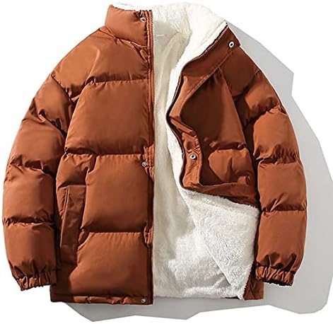 Erkek Kış Ceket Moda Düz Renk Fermuar Rüzgar Geçirmez Açık Spor Rahat Polar Sıcak Ceket Dış Giyim Rüzgarlık