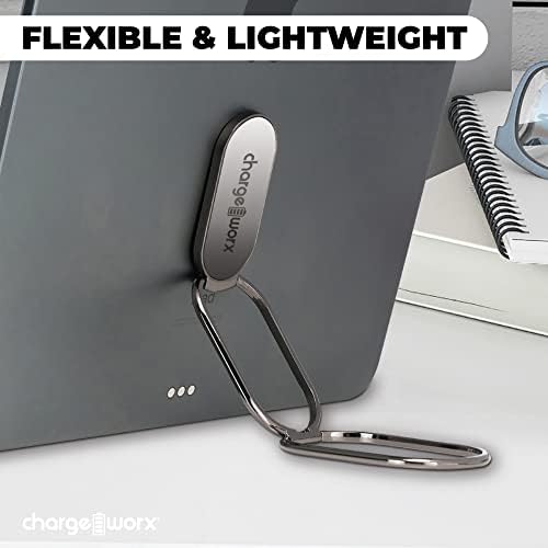 Chargeworx 4'ü 1 Arada Metalik Telefon Zil Tutucu Standı / Sağlam Tutuşlu Telefon Zil / Manyetik Montaj için Metalik