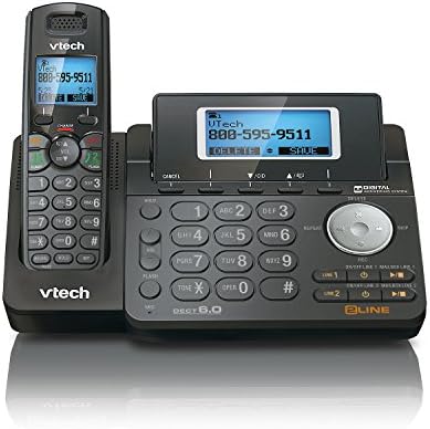VTech DS6151 - 11 DECT 6.0 2 Hatlı Genişletilebilir Telsiz Telefon, Siyah