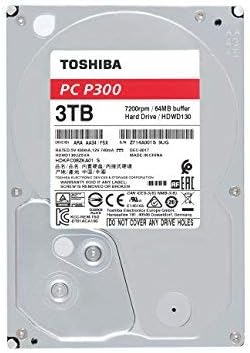 Toshiba P300 3 TB Masaüstü 3,5 inç SATA 6 Gb/sn 7200 rpm dahili Sabit Sürücü