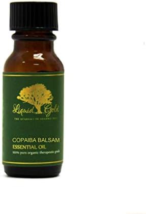 0.6 Oz Premium Copaiba Balsam Uçucu Yağ Sıvı Altın Saf Organik Doğal Aromaterapi