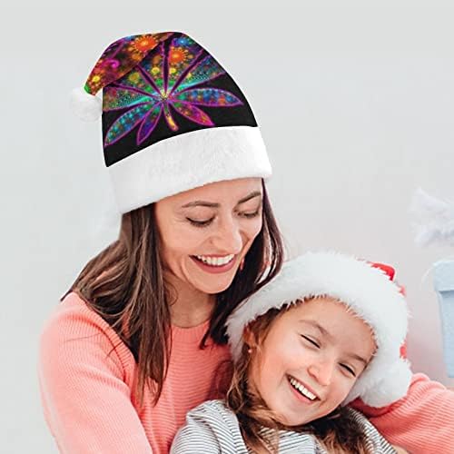 Psychedelic Ot Peluş Noel Şapka Yaramaz ve Güzel noel baba şapkaları Peluş Ağız ve Konfor Astar noel dekorasyonları