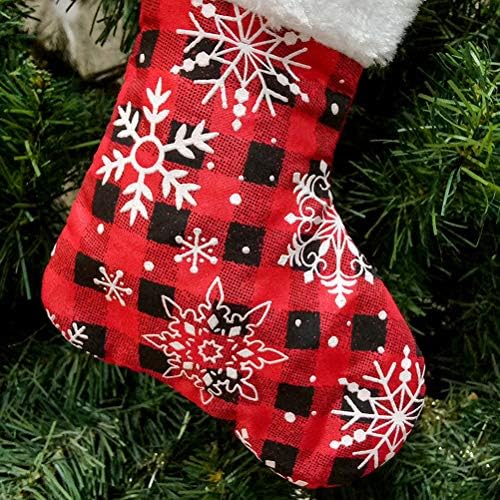 GALPADA Noel Çorap 4 Adet Şeker Depolama Çorap Güzel Hediyeler Çanta Asılı Noel Ağacı Süsleme