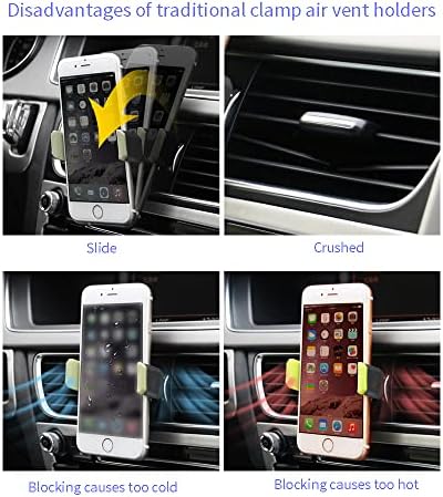 KUCOK Araba telefon tutucu yuvası BMW için Fit X5 2019-2023 & X6 2020-2023, cep telefonu standı Araba Hava Firar Dash