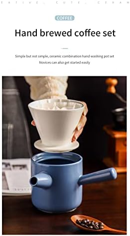 Eyoulyer Seramik Kahve Makinesi Üzerine Dökün filtre kahve Arkadaşlar Hediye bir Kolu ile Kahve Sunucu Pot ve Kahve