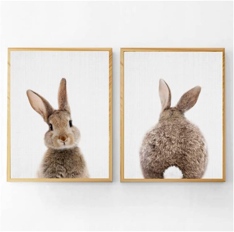 Tuval Bunny Duvar Sanat Kreş Dekor, Bunny Sanat Baskılar için Duvar, Bunny Tavşan Resimleri Duvar Dekor için Kreş,