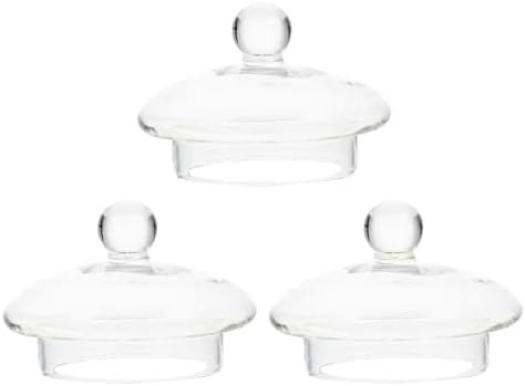 Luxshıny Şeffaf Demlik 3 adet cam çaydanlık Kapak, Yedek Kapak çaydanlık süzgeç Kapakları çay su ısıtıcısı Kapakları