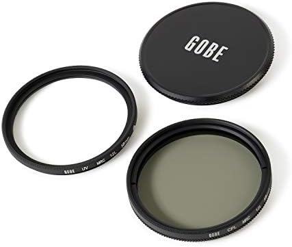 Gobe 58mm UV + Dairesel Polarize (CPL) Lens Filtre Kiti (1 Tepe)