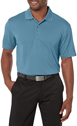 PGA TOUR erkek Airflux Katı Örgü Kısa Kollu Golf Polo Gömlek (Boyutları S-4x)