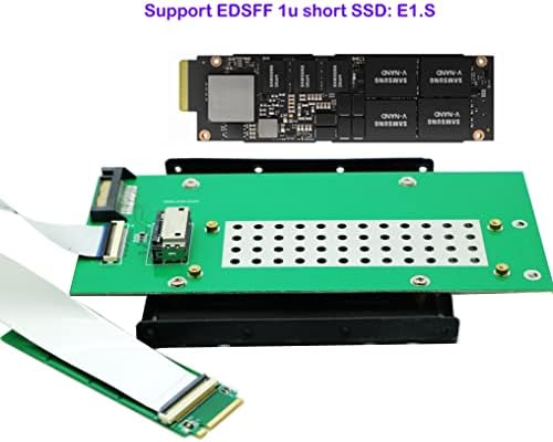 Intel EDSFF E1 ile uyumlu Sintech M. 2 Nvme M Anahtar Adaptör Kartı.S 1U Kısa Cetvel SSD