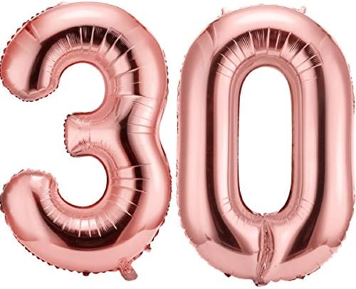42 İnç Numarası 30 Balonlar Jumbo 30 Folyo Parti Balonlar Dev Numarası 30 Balonlar için 30th Doğum Günü Parti Süslemeleri