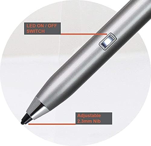 Broonel Gümüş Güzel Nokta Dijital aktif iğneli kalem ile Uyumlu Dell Precision 7560 15.6 Veri Bilimi İş İstasyonu