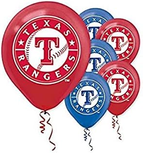 Texas Rangers Lateks Balonlar / Kırmızı Mavi-12 / 6'lı paket