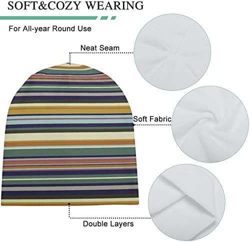 Minimal Sanat Hatları Moda Bere Kış Şapka Hımbıl Uyku Şapka Yenilik Kafatası Erkekler ve Kadınlar için Caps