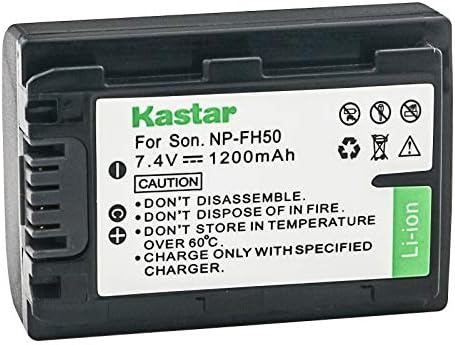 Kastar 3-Pack NP-FH50 Pil ve LTD2 USB şarj aleti Sony için Yedek DCR-SX40, DCR-SX41, DCR-SX50, DCR-SX60, HDR-CX100,