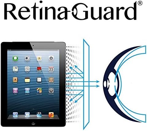 RetinaGuard Anti mavi ışık Ekran Koruyucu iPad 4, Yeni iPad ve iPad 2 ile uyumlu, SGS ve Intertek Test Edilmiş, Aşırı