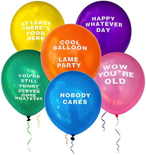 Kıpı Oyuncaklar Komik Parti Küfürlü Balonlar 24 Pcs Jumbo Paketi Doğum Günü Mizah Eğlenceli Prank Gag Balon Şaka Özel