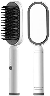 CUJUX saç düzleştirici fırça Anti-haşlanma elektrikli tarak hızlı ısıtma kıvırcık ve düz saç