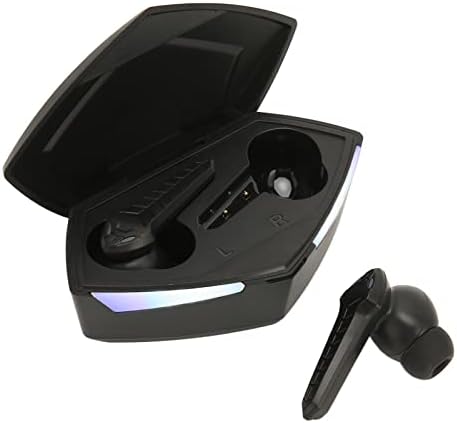 Dılwe kablosuz kulaklık oyun kulaklığı, BT 5.2 gürültü önleyici Spor mikrofonlu kulaklık, serin ışık efektleri, oyun