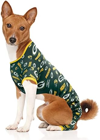 Littlearth Unisex-Yetişkin NFL Green Bay Packers Evcil Hayvan Pijamaları, Takım Rengi, Büyük