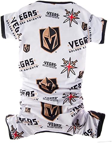 Littlearth Unisex-Yetişkin NHL Vegas Golden Knights Evcil Hayvan Pijamaları, Takım Rengi, X-Küçük