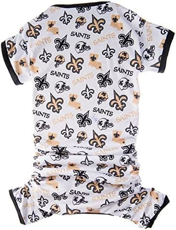 Littlearth Unisex-Yetişkin NFL New Orleans Saints Evcil Hayvan Pijamaları, Takım Rengi, X-Large